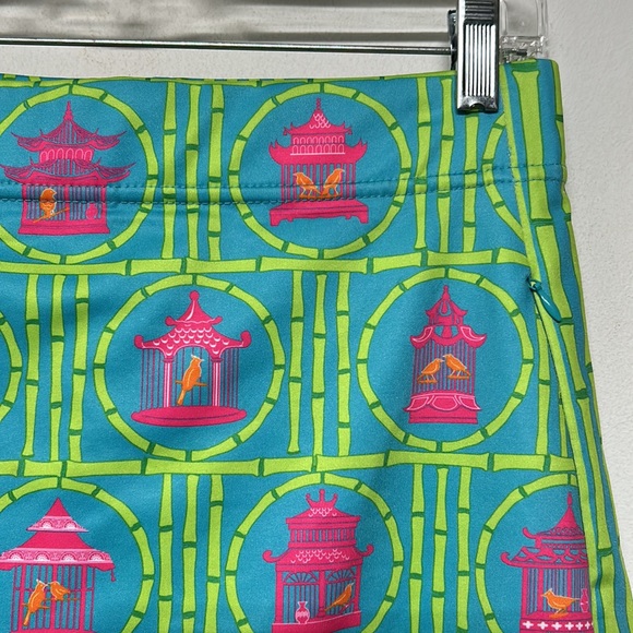 Gretchen Scott Bird Cage Skort Skirt Shorts Pockets Fun Playful Exercise - Picture 2 of 9
